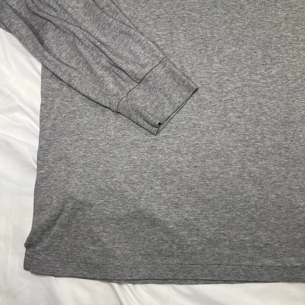 Polo Ralph Lauren Shirt Men Size XXL Gray Long Sleeve Soft Knit Classic Fit Pony